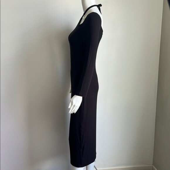 The Commons Soft Ribbed Long Sleeve Midi Dress - S - Picture 5 of 7